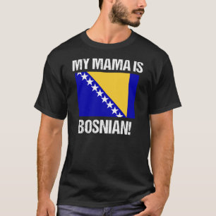 T-shirt Ma mère est bosniaque Drapeau de la Bosnie Plan d