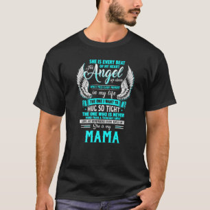 T-shirt Ma Mère Est Chaque Bande De Mon Coeur L'Ange En Ha