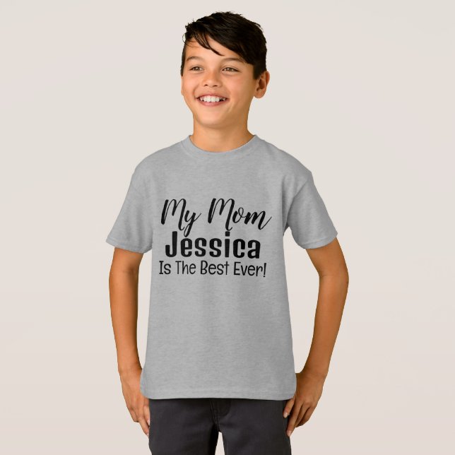T-shirt Ma Mère Est Le Meilleur T-Shir T-Shir Personnalisé (Devant entier)