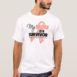 T-shirt Ma mère est une survivante d'un cancer de l'utérus