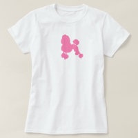 Ma mignonne Femme De Poodle Rose T Chemise