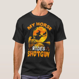 T-shirt Ma monture fait du tir de chevrotine Sorcière Vol 