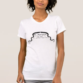 T-shirt ma moustache amène tous les garçons à la cour