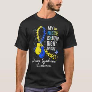 T-shirt Ma Nièce Est En Bas À Droite Très Maladroit Syndro