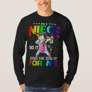 T-shirt Ma Nièce L'A Fait Et Elle Pour Moi Diplômée Unicor