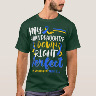 T-shirt Ma Petite-Fille En Bas À Droite Syndrome Parfait E