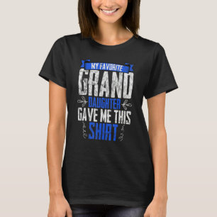 T-shirt Ma petite-fille préférée m'a donné grand-parent