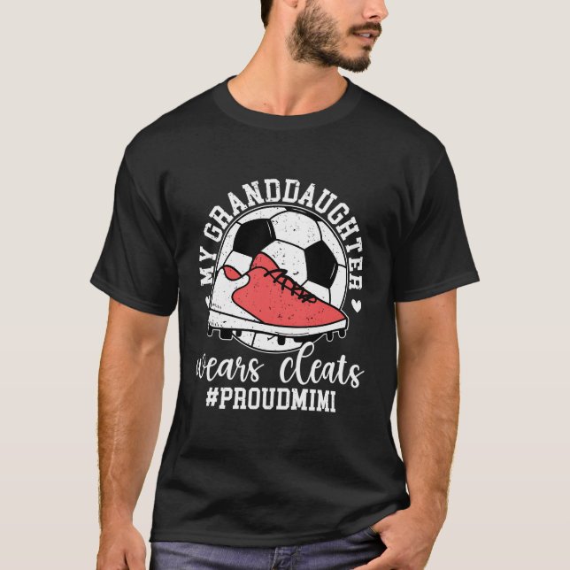 T-shirt Ma Petite-Fille Soccer Mimi D'Un Joueur De Footbal (Devant)