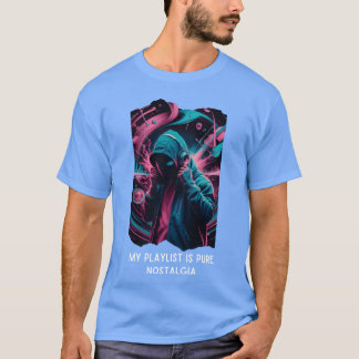 T-shirt Ma playlist est pure nostalgie vintage