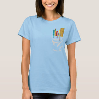 T-shirt Ma Poche. Mes Stylos. (blanc)