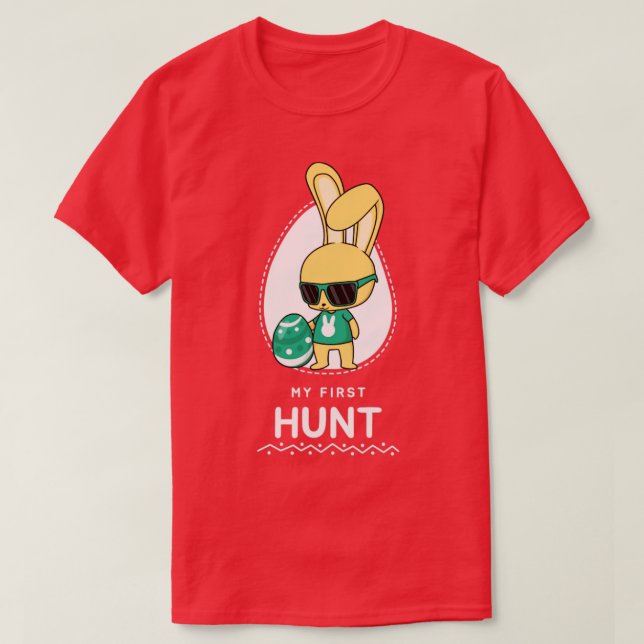 T-shirt Ma première chasse Joyeuse Pâques (Design devant)