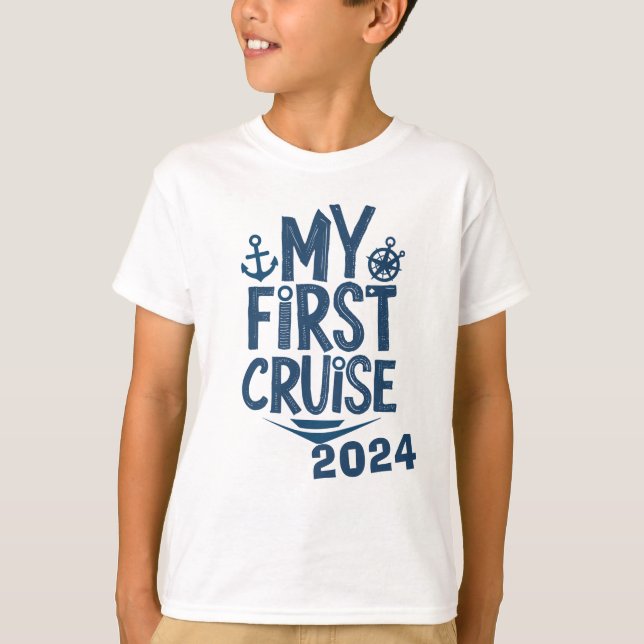 T-shirt Ma première croisière personnalisée (Devant)
