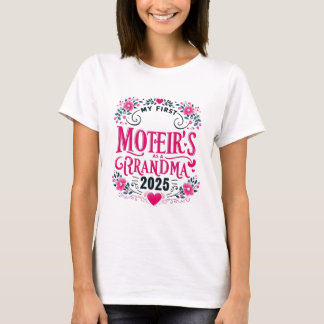 T-shirt Ma première fête des mères en tant que grand-mère