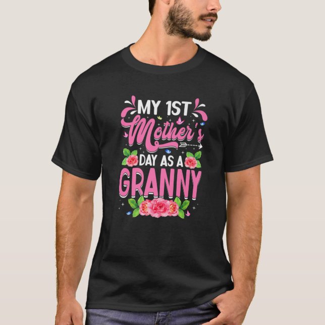 T-shirt Ma première fête des mères en tant que grand-mère  (Devant)