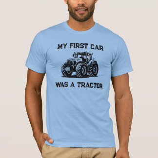 T-shirt Ma première voiture était un tracteur drôle de fer