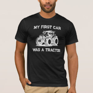 T-shirt Ma première voiture était un tracteur drôle de fer
