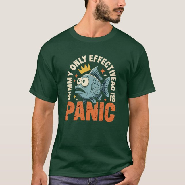 T-shirt Ma Seule Attaque Efficace Est Panique Attaque Pani (Devant)