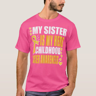 T-shirt Ma soeur est mon héros, la sensibilisation au canc