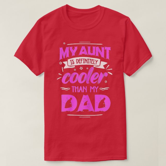 T-shirt Ma Tante Est Certainement Glacière Que Mon Papa Dr (Design devant)