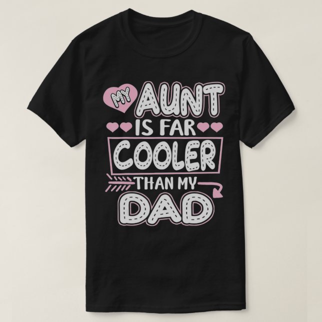 T-shirt Ma Tante Est Glacière Que Mon Père Tante Nièce (Design devant)