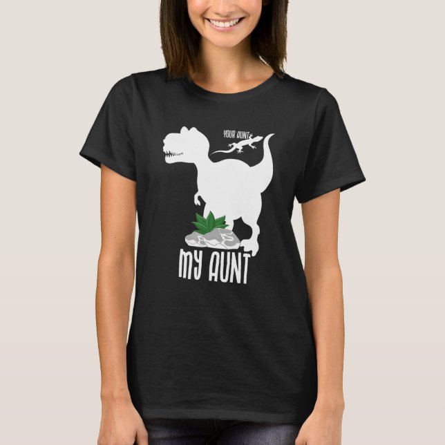 T-shirt Ma tante rex Tante Meilleure mère (Devant)