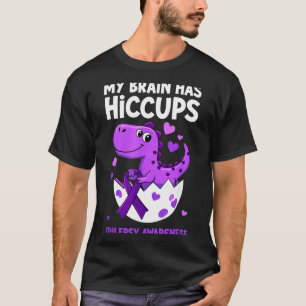 T-shirt Ma tête a des hoquets Dino Sensibilisation à l'épi