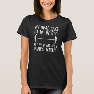 T-shirt Ma Tête Dit Aller À La Salle De Sport Mon Coeur Di