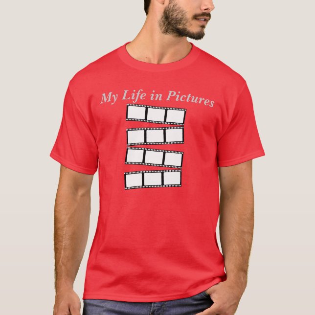 T-shirt Ma vie en images (Devant)