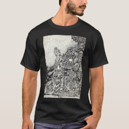 T-shirt Ma ville entraînée par le feu dans la mer