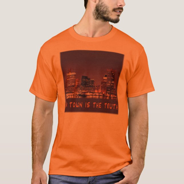 T-shirt Ma ville est la vérité (Devant)