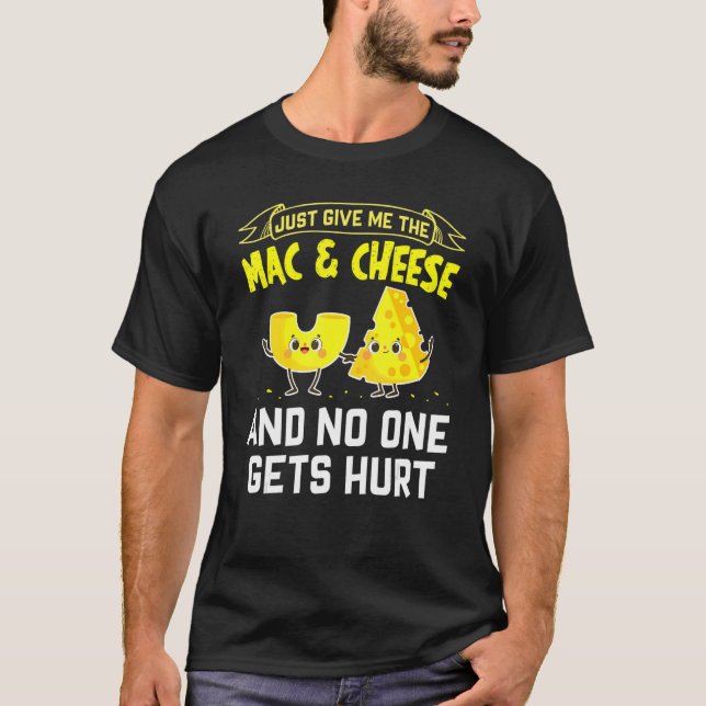 T-shirt Mac And Cheese Macaroni Cheesy Noodle (Devant)