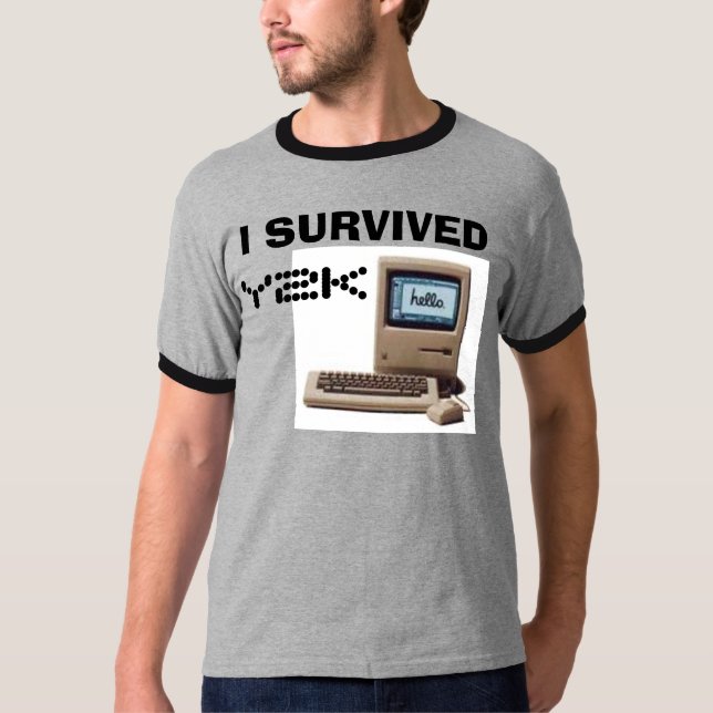 T-shirt Mac classique, J'AI SURVÉCU, Y2K (Devant)
