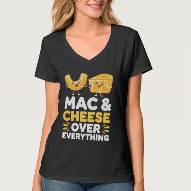 T-shirt Mac Et Fromage Sur Tout Macaroni Et Fromage (Devant)
