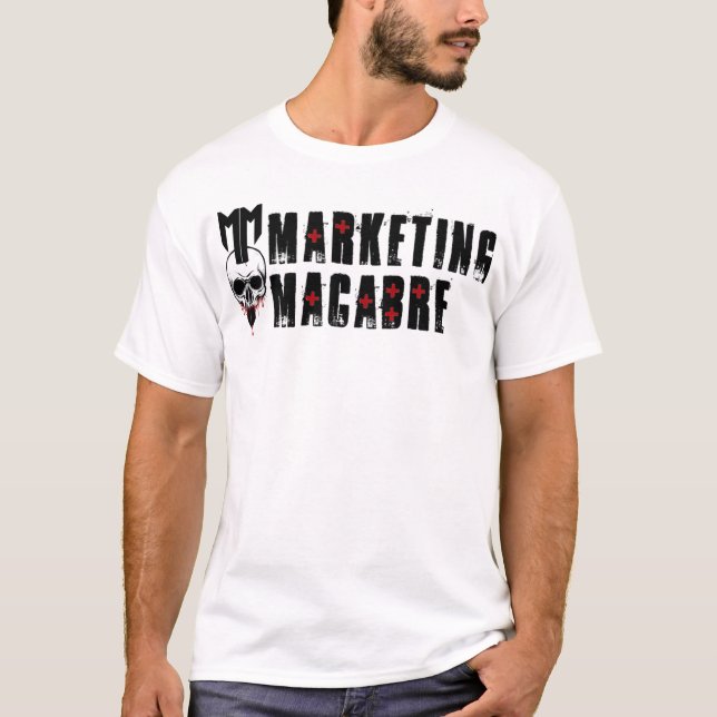 T-shirt Macabre marketing (Devant)