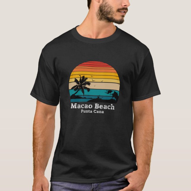 T-shirt Macao Beach Punta Cana République Dominicaine (Devant)