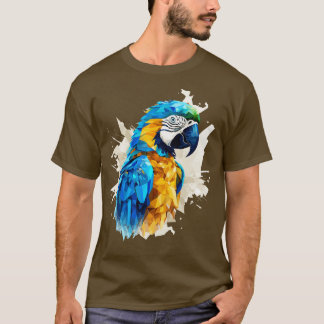 T-shirt Macao bleu et or 2