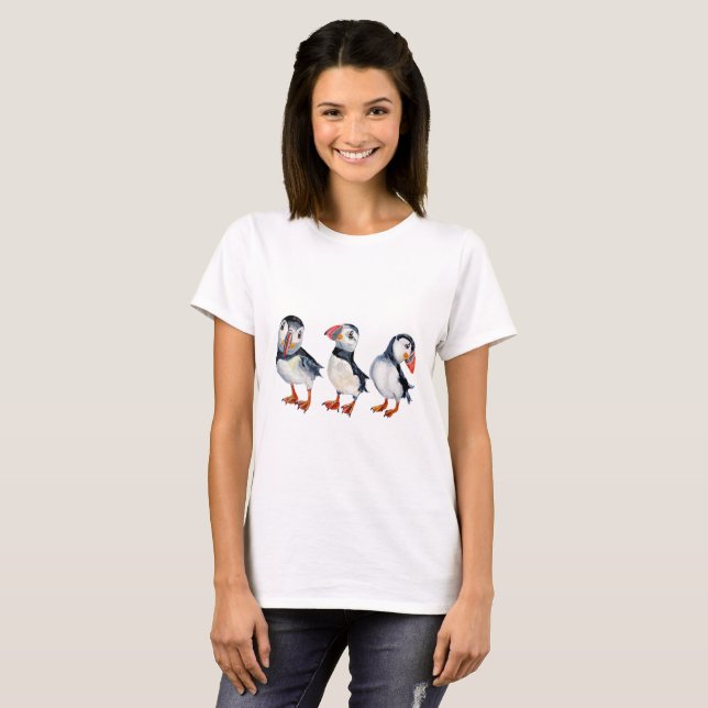 T-shirt Macareux (Devant entier)