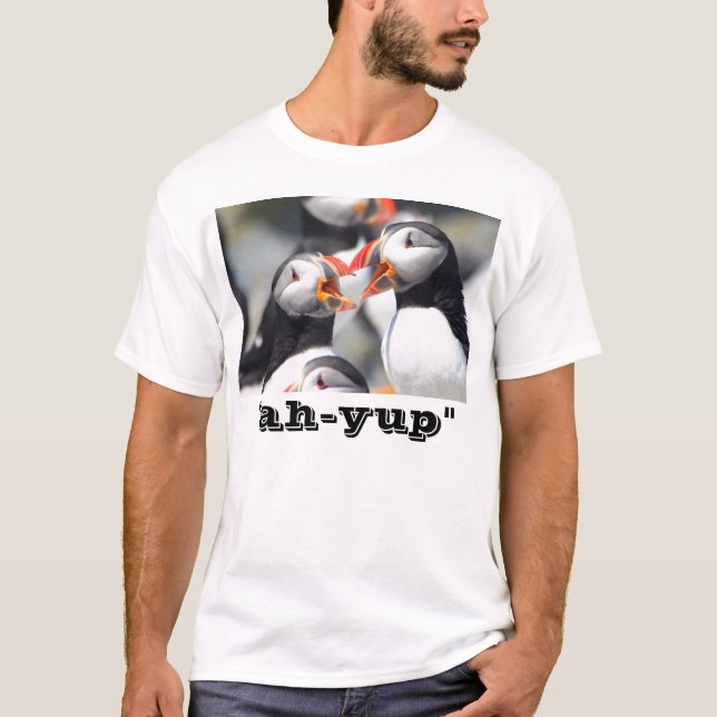 T-shirt Macareux du Maine "oh-yup " (Devant)