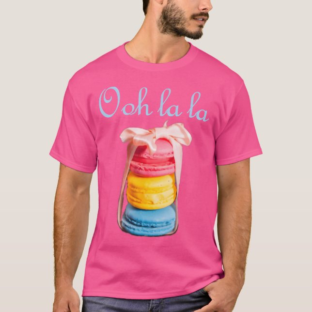 T-shirt Macaron Lovers French Cookie Macaroons Baker Baker (Devant)