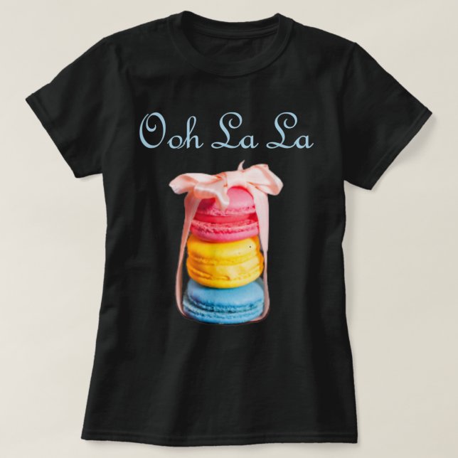 T-shirt Macaron Lovers French Cookie Macaroons Baker Baker (Design devant)