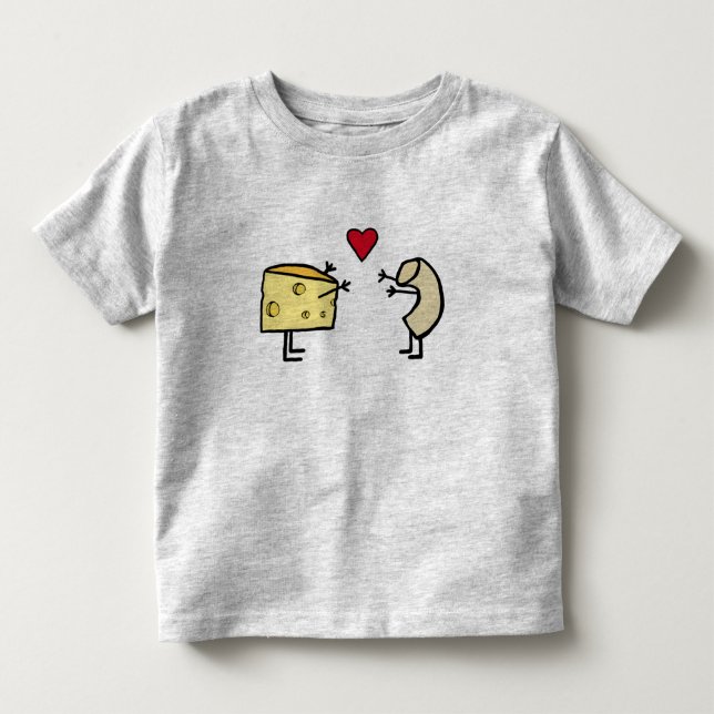 T-shirt Macaroni et fromage Love (Devant)