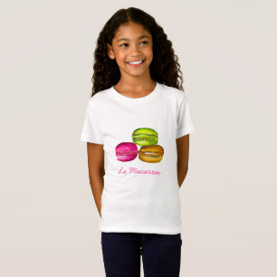 T-Shirt Macarons colorés aquarelle art funky