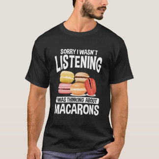 T-shirt Macaroons Macarron Cake French Baked Cookie Macaro