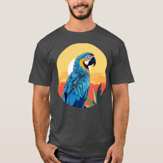 T-shirt Macaw bleu et or 20