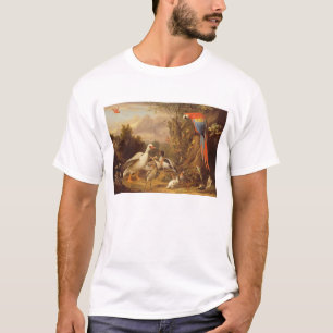 T-shirt Macaw, Canards, perroquets et autres oiseaux sur u
