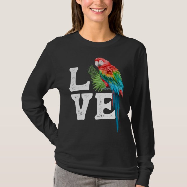 T-shirt Macaw   Parrot Owner Tee Parrot Artwork (Devant)