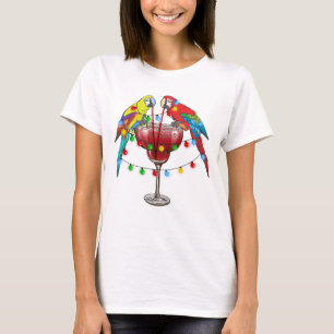 T-shirt Macaws Tropical Boire Du Vin