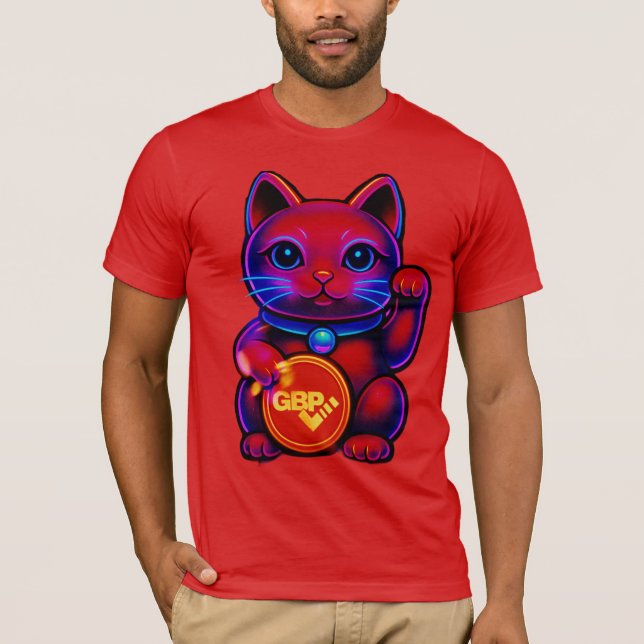 T-shirt Maccaronin Money Cat (Devant)