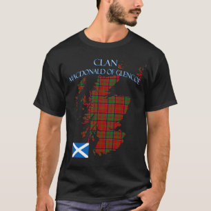 T-shirt MacDonald du clan écossais Glencoe Tartan Scotland