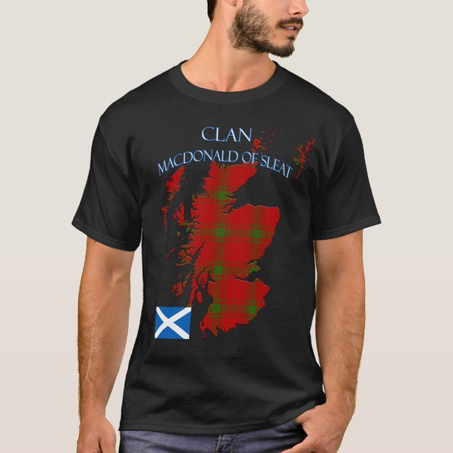 T-shirt MacDonald du clan écossais Sleat Tartan Scotland (Devant)